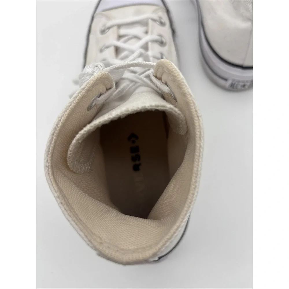 Converse Chuck Taylor All Star Platform High Top White Lace-Up Sneaker 560846F